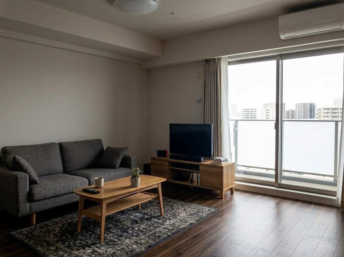 プロ撮影のリビング（明るく広さが伝わる）