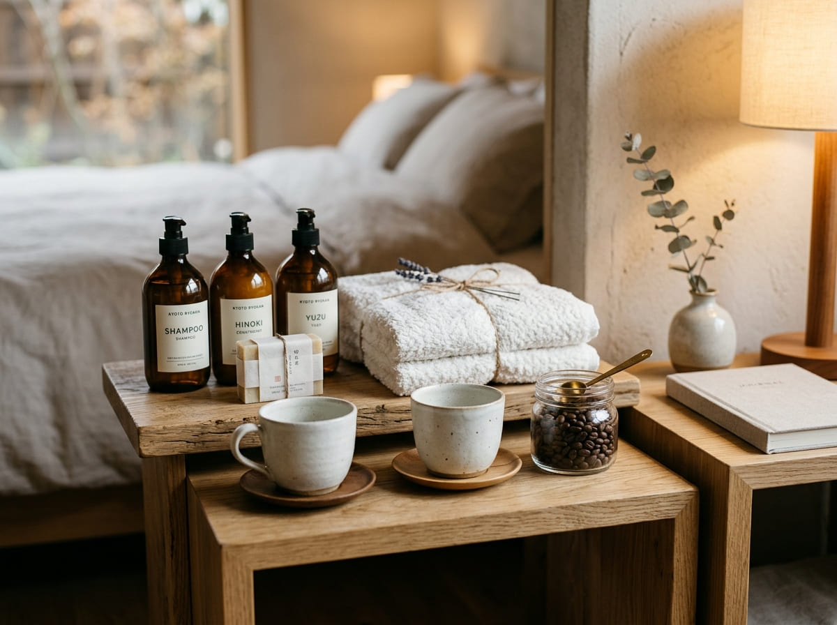 アメニティ・インテリア小物の寄りカット撮影